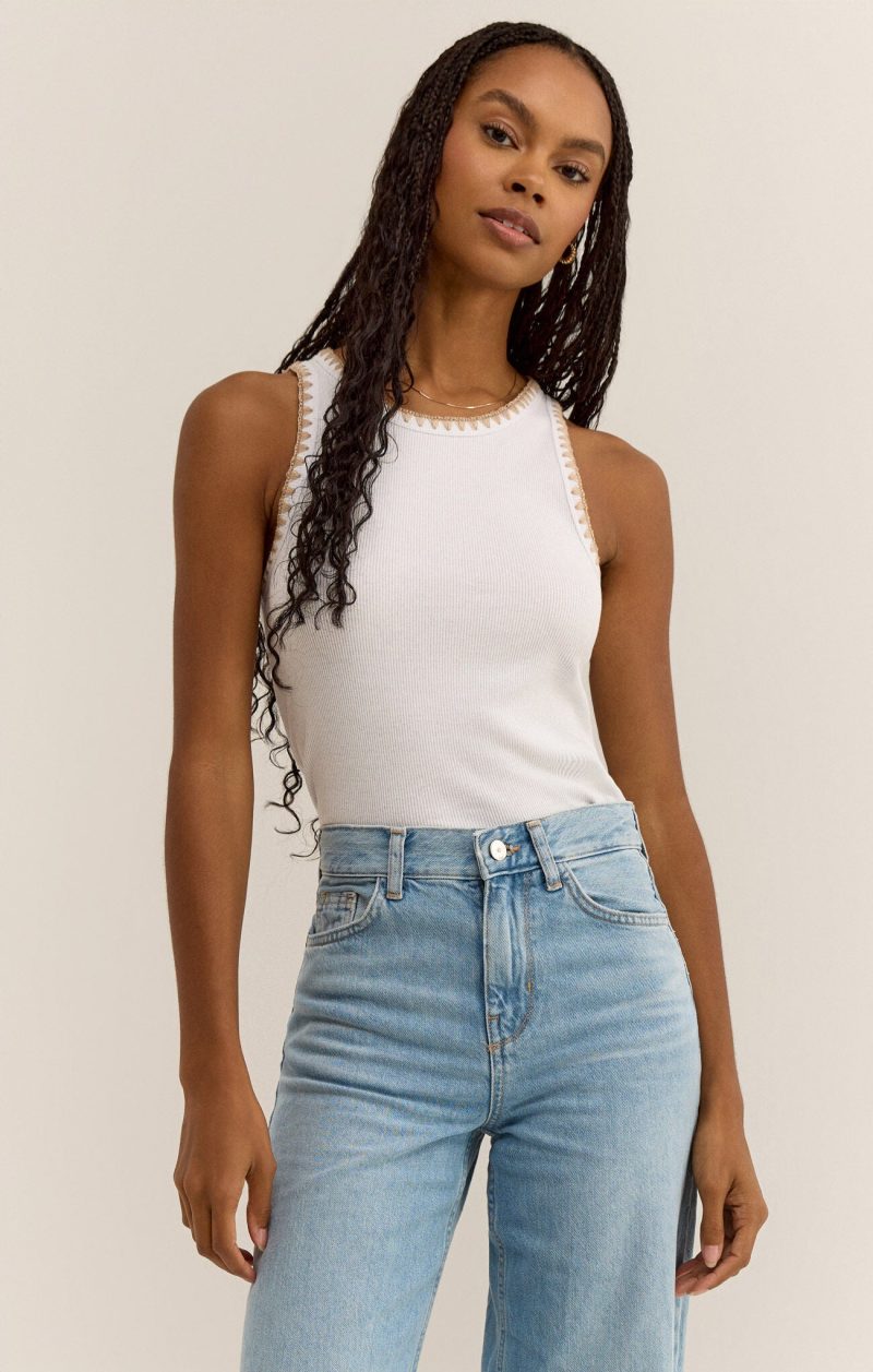 Avril Rib Whipstitch Tank - Image 2