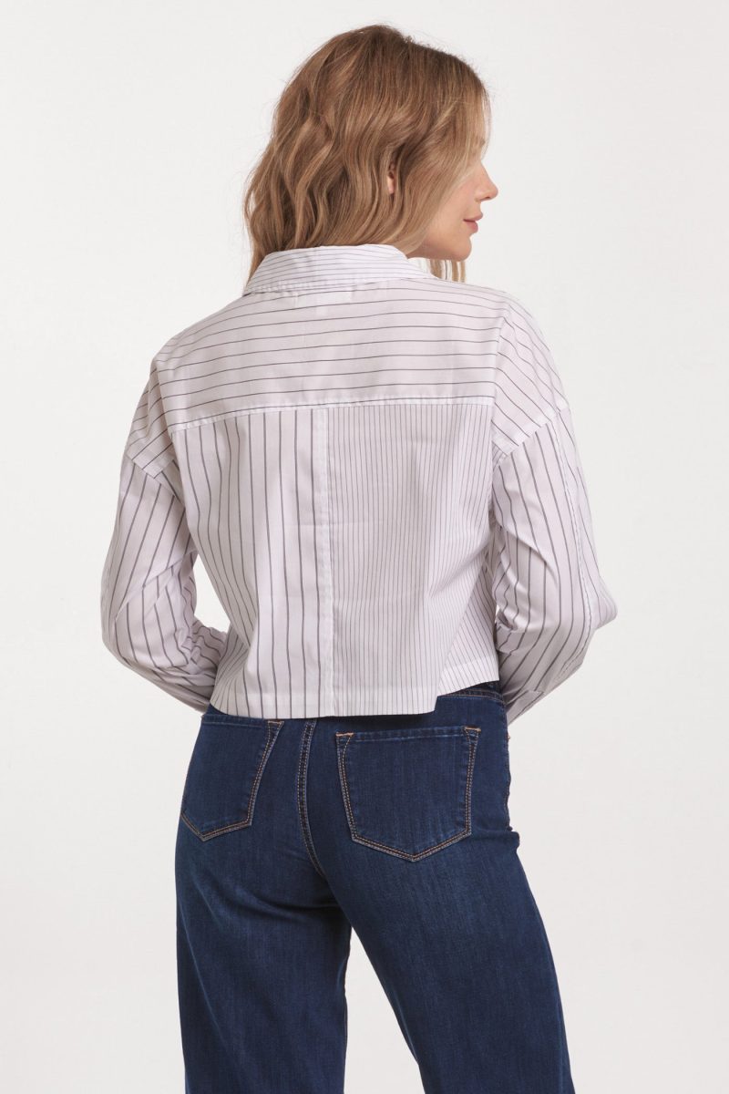 Cropped Arianna Button Down Shirt - Image 8
