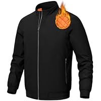 Men's Jacket Insulated Fall Winter jacket Zip Up Windproof Quilted Bomber Jackets Casual Warm Padded Coats